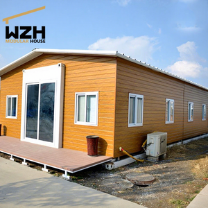 Kustgebied Container Dubbele Kamer Huis Prefab Geprefabriceerd Goedkoop Container Tiny Wheels Prefab Huis Container voor Kantoor - Product Image 1