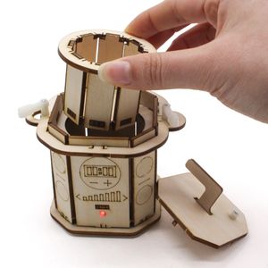 OKYN-G6620 Herramienta de Aprendizaje de Física Creativa, Modelo de Olla a Presión de Madera para Ensamblar, Kit para Suministros de Aula STEM - Product Image 1