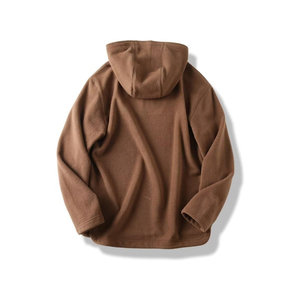 Sweat à capuche zippé oversize pour homme, en molleton de coton et polyester, pour l'hiver, vêtements décontractés, sportswear, streetwear, OEM, vente en gros - Product Image 2