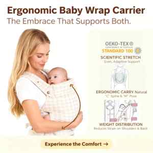 Porte-bébé ergonomique pliable avec attache-sucette, en coton et lin jacquard, conforme aux normes CPC/EN, 20,5 kg, pour bébés <span class=keywords><strong>de</strong></span> 0 à 3 ans - Product Image 4