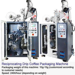 10g-15g tốc độ cao nhỏ giọt Cà phê túi rỗng Máy làm treo tai nhỏ giọt cà phê túi lọc cà phê bột đóng gói máy móc - Product Image 2