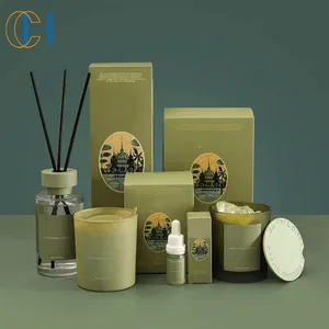 C&H Fragrance Gift Set Luxury Home Decoration Perfume Natural Oil Essence Eco-friendly Glass Bottle Reed Diffuser