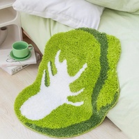 Tapis moderne et mignon en forme de légumes de dessin animé, antidérapant, à poils touffus, couverture créative pour chambre d'enfant, usage domestique, fabriqué à la machine
