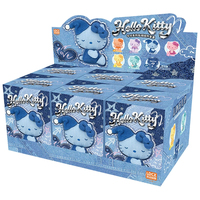 Officiel TOPTOY Breloque de sac en peluche Kitty style denim, Boîte mystère pour décoration de sac à dos, Cadeau, Collection pour fans, Surprise à déballer