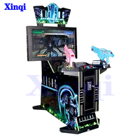Machine de jeu d'arcade de tir à la carabine transformable à 2 joueurs avec écran de 42 pouces à pièces