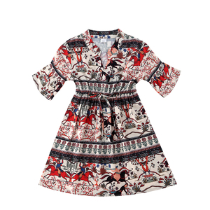 Famille correspondant vêtements à manches courtes Maxi robe mère et fille robes ensemble tenues maman et <span class=keywords><strong>moi</strong></span> vêtements - Product Image 3
