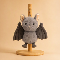 Porte-clés en peluche chauve-souris mignon en gros, pendentif en peluche, mascotte de dessin animé personnalisée, jouet en peluche pour cadeau d'Halloween