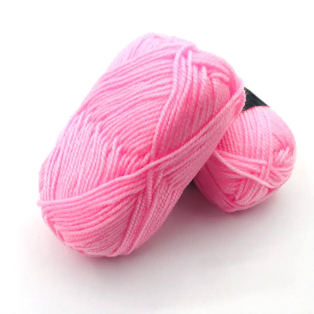 Hochwertige 4/8 Nm 10g-200garm Pink Multi Color Handmade DIY 100% Wolle Häkeln Acryl garn Stricken für Hands tricken