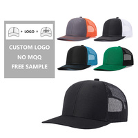Gorras de Malla de 6 Paneles Estilo Camuflaje Listas para Enviar, Gorras de Golf en Blanco Tipo Trucker Richardson 112 con Diseños Personalizados y Bordados