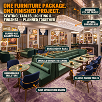 Canapé rembourré JEILI pour restaurant commercial, tables et chaises de restaurant, projets d'aménagement intérieur d'hôtel, mobilier sur mesure