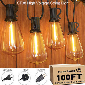 <span class=keywords><strong>Guirnalda</strong></span> de Luces LED Solares de Navidad de 2W 220V IP44, Bombilla S14, <span class=keywords><strong>Guirnalda</strong></span> Colgante para Acampar al Aire Libre, Impermeable - Product Image 3