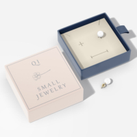 Caja de Regalo Premium con Logotipo Personalizado, Estilo Cajón, para Anillos, Aretes y Joyería Pequeña