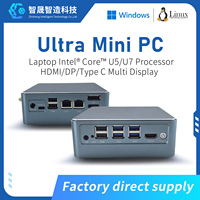 Mini PC AI NUC Intel Ultra 125U 155U CPU NPU 11 TOPS DDR5 RAM Windows Linux pour affichage numérique, entreprise, bureau