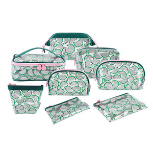 Summer Custom Glitter Fruit Clear Travel Organizer Beauty Cosmetic Makeup Bags Private Label High Quality Zipper National PVC - Product Image 1