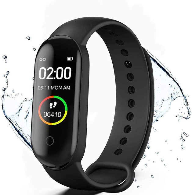 M4 Fitness Tracker Heart Rate Sleep Wristwatch Waterproof Blood Pressure Oxygen Sport Smart Band Smartwatch