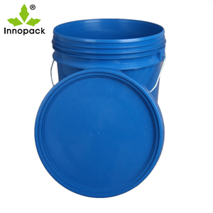 Cubo de plástico de 20 litros, Cubo de pintura sólida blanca, aceite lubricante para sellado de pared, uso alimentario - Product Image 3