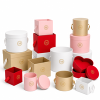 Cadeau de mariage de luxe pour la fête des mères, boîte en papier cartonnée florale pliée, « Maman, je t'aime », matériaux recyclés, éponge, Saint-Valentin