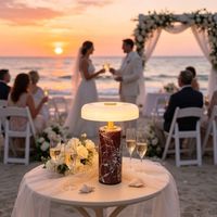 Lampe de table sans fil portable en marbre véritable pour mariage, avec abat-jour en verre, interrupteur tactile, autonomie de 8 à 12 heures, pour créer une ambiance lumineuse.