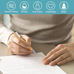 Bolígrafo de Bambú Ecológico de Alta Calidad con Logotipo Personalizado Grabado con Láser, Bolígrafos de Bambú Ecológicos para Eventos - Product Image 6