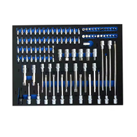 Gabinete con Cerradura Winmax de 7 Cajones, Acero y Hierro Resistente, Juego de Herramientas Azul de 245 Piezas para Taller de Reparación de Automóviles