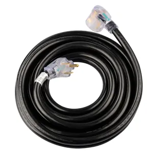 Cable de extensión 6-50 para soldador, Cable de máquina de soldadura con luz Industrial de alta resistencia