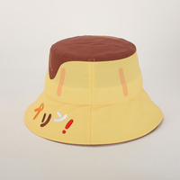 Chapeau Bob Unisexe Personnalisé avec Logo, Imprimé Numérique, Dessin Animé, Broderie 3D, pour Activités de Plein Air, Pêche, Sport, Voyage, Quotidien, Protection Solaire