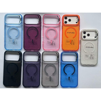 Nouvelle coque transparente magnétique puissante à paillettes pour iPhone 18 17 16 15 14 13 Pro Max Plus, antichoc avec béquille pour appareil photo, compatible 18 Pro Max