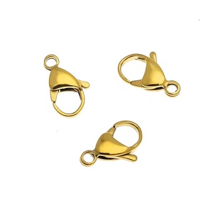 Cierre de langosta de acero inoxidable chapado en oro de 18k con forma de mariposa para la fabricación de pulseras, conector para accesorios de joyería - Product Image 2
