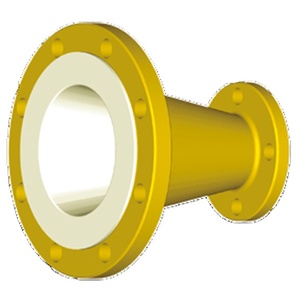 Accesorio forrado de PTFE Reductor forrado de PTFE China Alta calidad PO Hetero diámetro revestimiento tubo conexión tipo brida conexión - Product Image 4