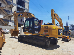 Usato CAT 320C 320CL 320D 320 d2 escavatore fiume sabbia dragaggio macchina pontone barca lati