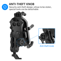 Accessoires de moto RideWise, support de téléphone antichoc pour guidon de moto, vélo, scooter, vélo électrique, moto