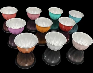 Super septembre nouveau 54*36.5mm 38ml nouveau conteneur de papier d'aluminium en forme de fleur pour l'emballage de Sauce d'assaisonnement de poudre de thé de nid d'oiseau - Product Image 2