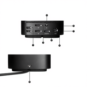 Base USB-C para HP G5 con Adaptador de Corriente de 120W, Estación de Acoplamiento <span class=keywords><strong>Universal</strong></span> Thunderbolt para Portátiles con Hub USB C - Product Image 3
