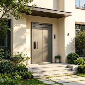 Portes <span class=keywords><strong>d</strong></span>'<span class=keywords><strong>entrée</strong></span> principales de sécurité pour maison, villa, résidence, extérieur, en fer, métal, acier, aluminium, verre, <span class=keywords><strong>moins</strong></span> chères - Product Image 5