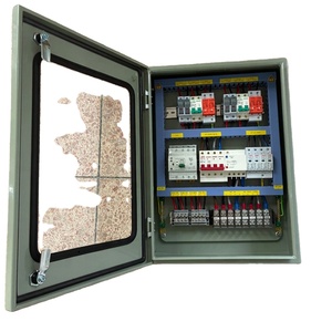 Boîtier de Combinaison Triphasé AC Photovoltaïque RUIPEIN pour Panneaux Solaires, DC 2 entrées-2 sorties, 63A 400V, Modèle Extérieur - Product Image 1