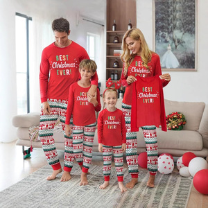厂家批发Dropshipping男女圣诞睡衣舒适格子睡衣套装2025 - Product Image 1
