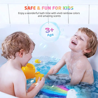 Meilleures ventes, bombes de bain artisanales à la lavande, huiles essentielles naturelles, bain moussant luxueux nuage lune arc-en-ciel, kit de bricolage pour le bain