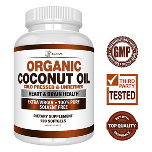 Cápsulas de Aceite de Coco Virgen Orgánico de Marca Privada, Apoyan la Salud Intestinal y Mejoran la Inmunidad para Adultos, No Apto para Mujeres Embarazadas - Product Image 3