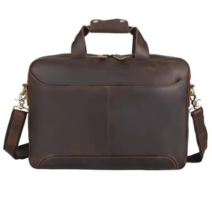 Mallette pour <span class=keywords><strong>ordinateur</strong></span> portable Crazy Horse en <span class=keywords><strong>cuir</strong></span> véritable pour <span class=keywords><strong>homme</strong></span> de 15.6 <span class=keywords><strong>pouces</strong></span> <span class=keywords><strong>Sac</strong></span> souple pleine fleur pour <span class=keywords><strong>ordinateur</strong></span> professionnel Sacoche pour <span class=keywords><strong>ordinateur</strong></span> portable - Product Image 6