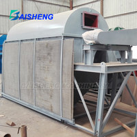 Machine de criblage à tambour entièrement fermée avec isolation des poussières pour la séparation des graviers, des sols secs, des déchets et des résidus solides