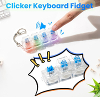 En gros, Fidget Clicker Clavier, Jouet Anti-stress Ludique, Porte-clés à Bouton, Cadeau Fidget, Jouet Fidget Clavier, Articles pour Fêtes