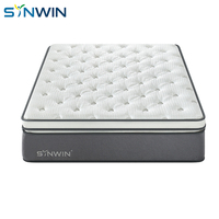 Matelas orthopédique SWP-ME35 - Matelas à ressorts ensachés avec surmatelas moelleux pour soulager la pression