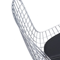 Tabouret de bar haut au design classique moderne, style mid-century, en métal et maille, pour la maison, la cuisine ou l'îlot de bar