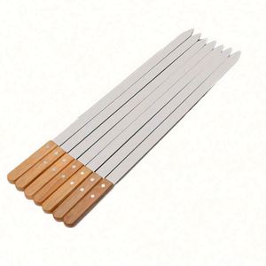 Juego de Utensilios para Asar de Acero Inoxidable, Pinchos para Barbacoa, Kit Duradero y Desechable, Estilo Moderno - Product Image 1