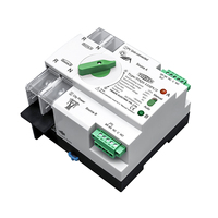 TOMZN Commutateur de transfert automatique (ATS) monophasé sur rail DIN pour onduleur photovoltaïque, double alimentation, ininterrompue, 2P 63A 100A 125A