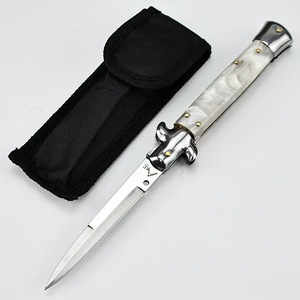 Coltello Pieghevole da Caccia Stile Italiano in Acciaio Inox 440 a Lama Singola, Multiuso OEM per Uomo - Product Image 4