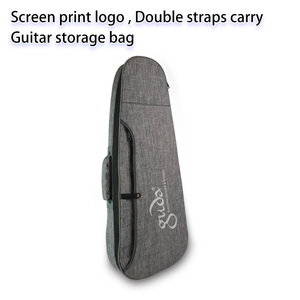 Housse de guitare électrique folk portable en tissu doux tissé double, résistante à l'eau, design ergonomique, étui pour guitare acoustique - Product Image 1