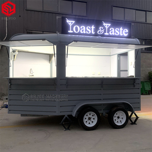 Belyoo Café mobile Camion de restauration rapide Remorque Kiosque de restauration rapide Cheval Remorque Tourné Mobile Café Bar - Product Image 3