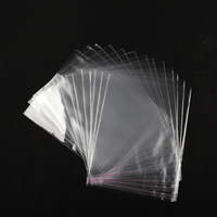 Sacs en plastique transparents refermables, auto-adhésifs, en polypropylène