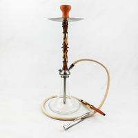 Ensemble de chicha de luxe, design moderne, finition laquée, bois écologique, verre, acier inoxydable, chicha, salon, bar, fête à domicile, cadeau
